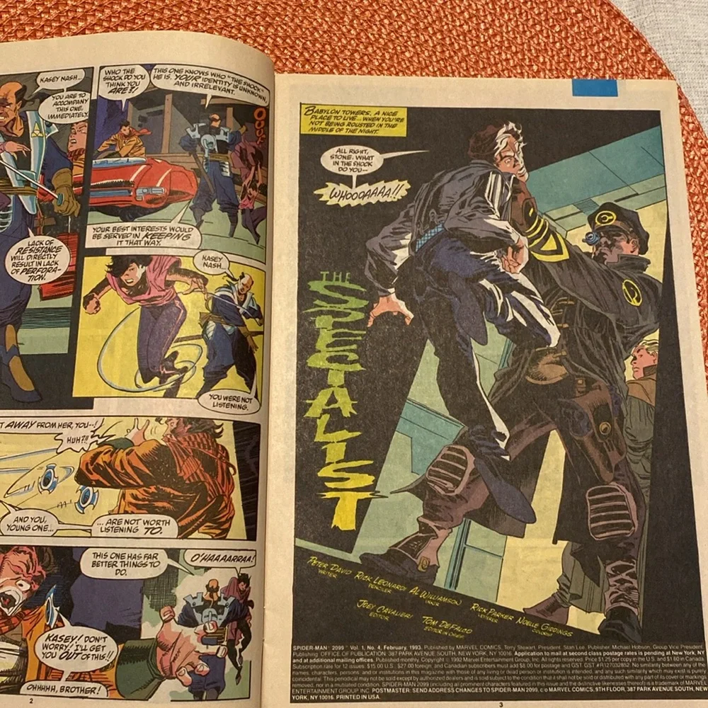 Spider-Man 2099 #4 February 1993 Marvel 2099 Spiderman Comic Book